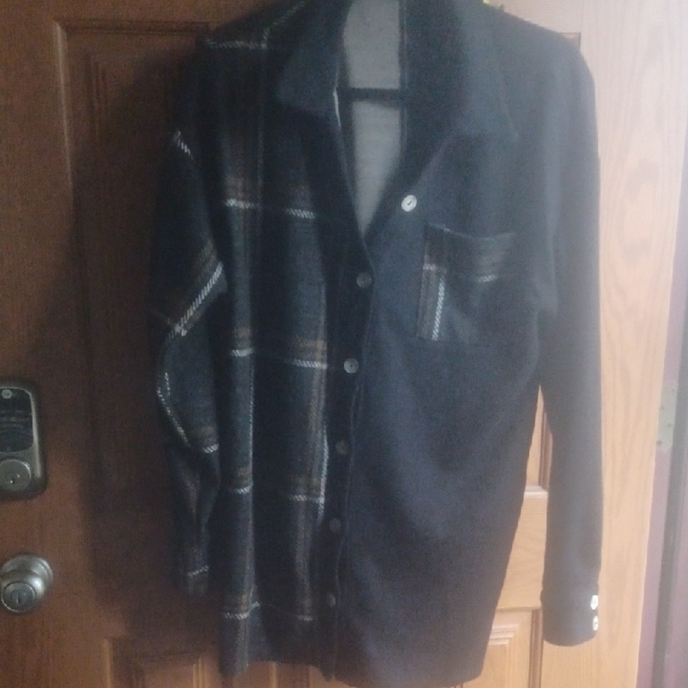 Women's Black Plaid Jacket